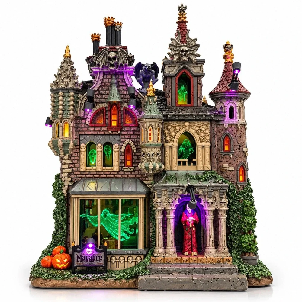 Lemax Macabre Mansion Spooky Town Lighted Halloween Village Michael's Exclusive